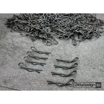 Fekete kaszni rögzítő klipsz 8db