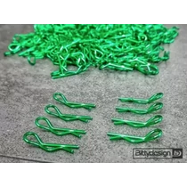 Zöld kaszni rögzítő klipsz 8db