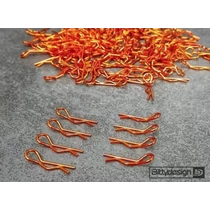 Narancssárga kaszni rögzítő klipsz 8db