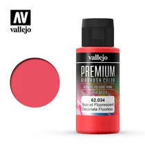 Vallejo fluoreszkáló vörös airbrush lexán festék 60ml