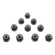 MR33 Alumínium önzáró fekete anya 3mm, vastag (10db)