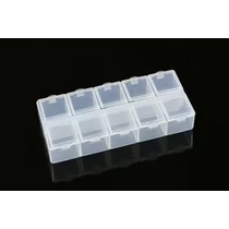 Arrowmax 10 rekeszes alkatrész doboz 132 x 58 x 20mm 