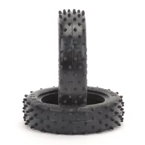 Schumacher Mini Spike Slim - 1/10 2WD első gumi - zöld keverék (1 pár)