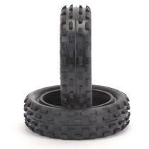 Schumacher Stagger Rib - 1/10 2WD első gumi - sárga keverék (1 pár)