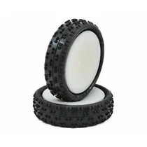 Schumacher felnire ragasztott Cut Stagger Low Profile - 1/10 2WD első kerék - sárga keverék (1 pár)