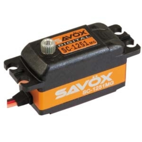 Savöx SC-1251MG alacsony profilú szervó (0.09s/9.0kg/6.0V)