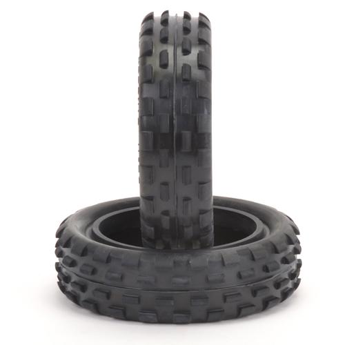 Schumacher Stagger Rib - 1/10 2WD első gumi - sárga keverék (1 pár)